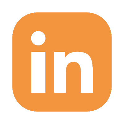 LInkdin logo - Orange