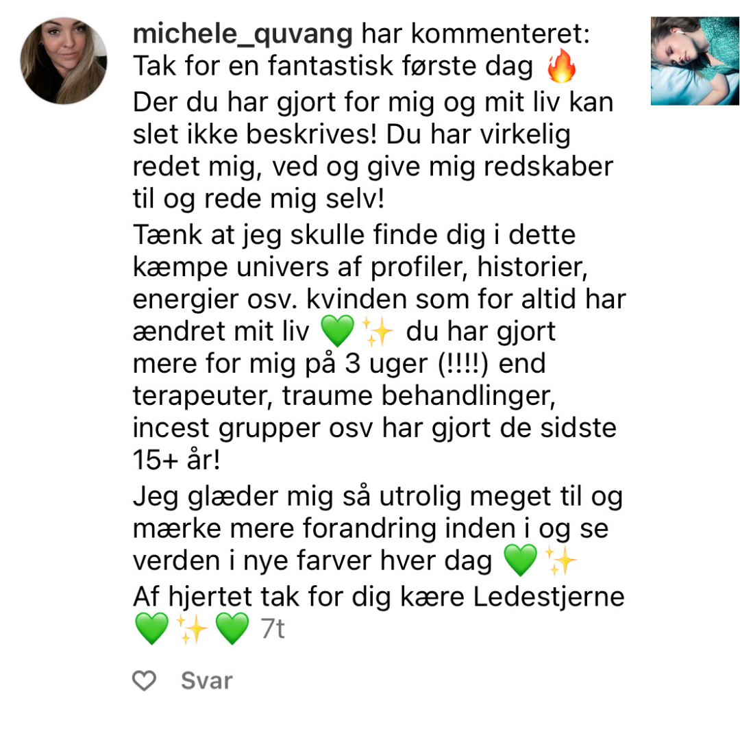 Michele-livsændret på 3 uger