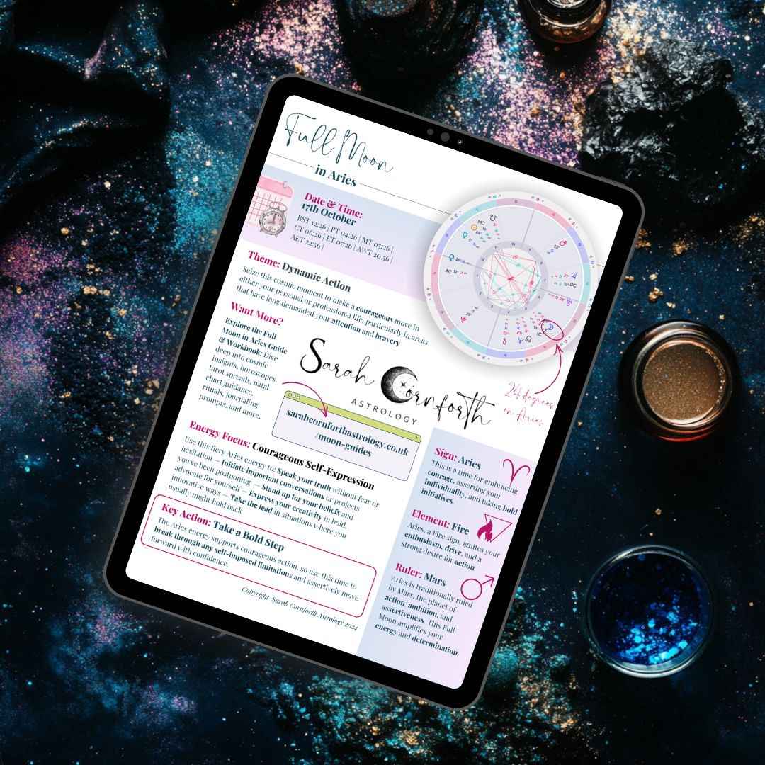 Full Moon in Aries Moonlight Cheat Sheet