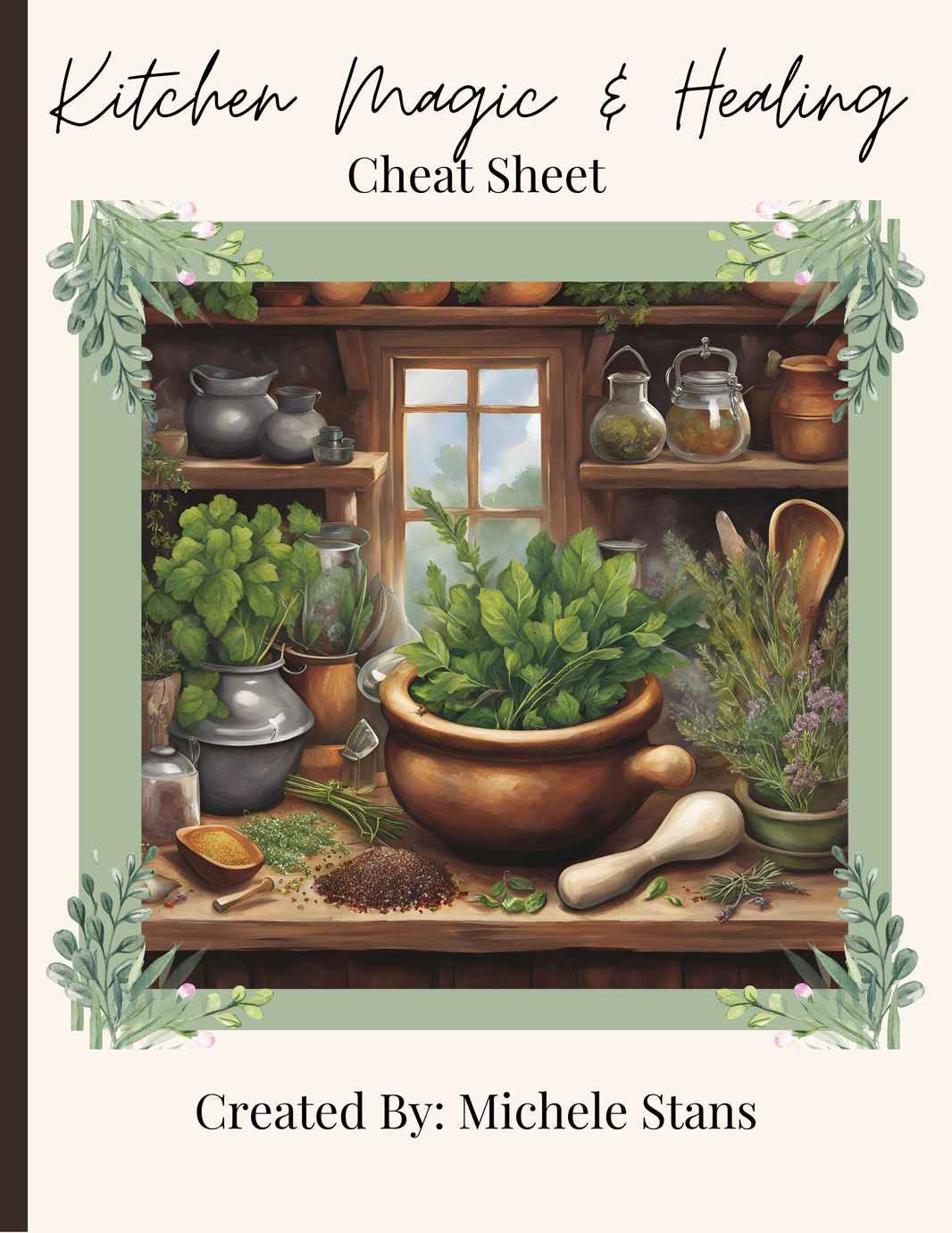 Kitchen Magic & Healing Cheat Sheet cover