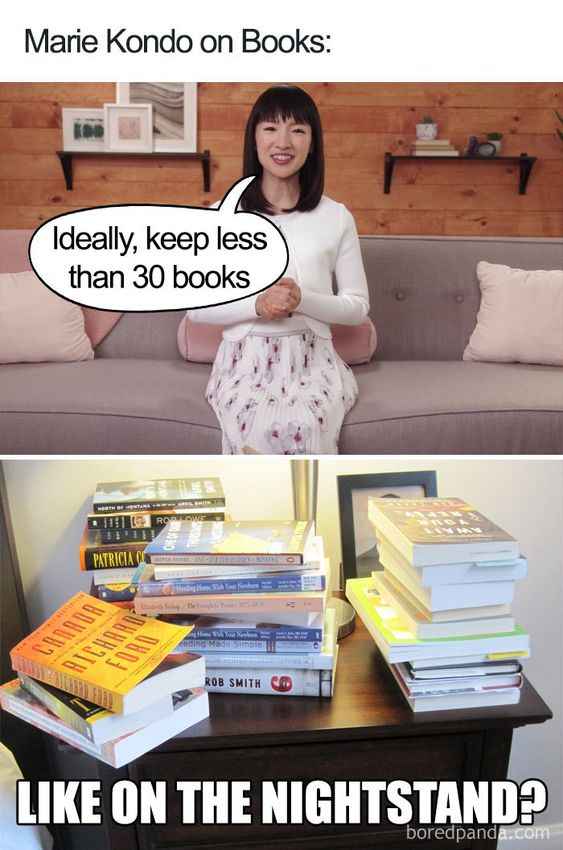 Marie Kondo on books