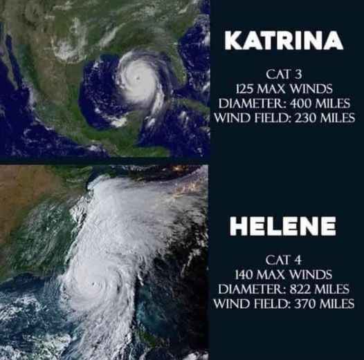 Katrina vs Helene