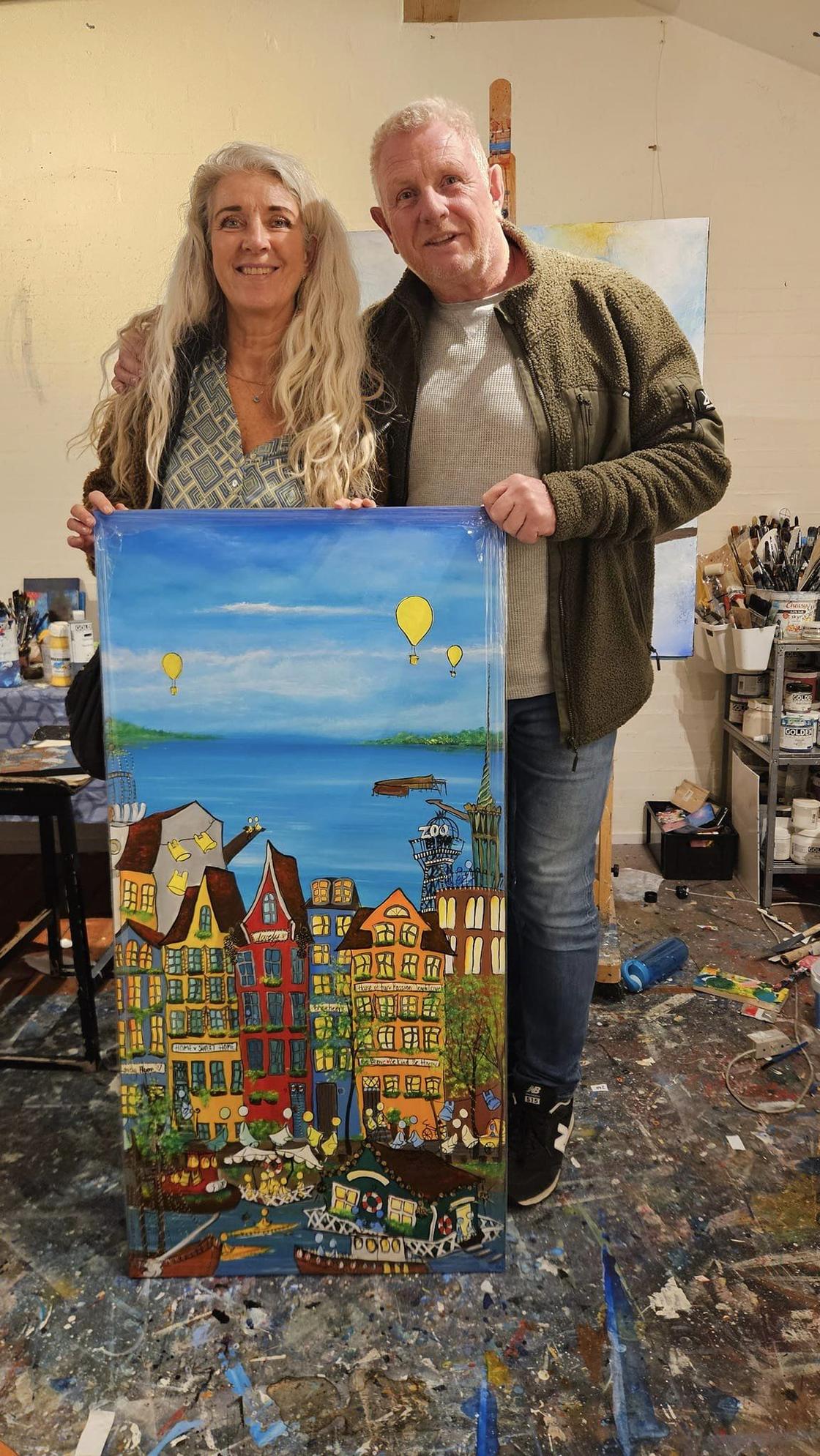 Galleri CC K&oslash;benhavner maleri til Henriette og John