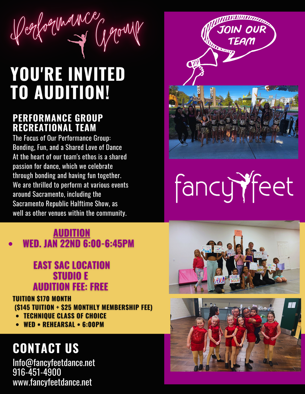 Audition Flier Midseason Jan. 2025