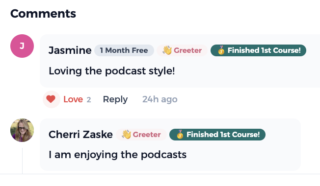 love the podcasts 