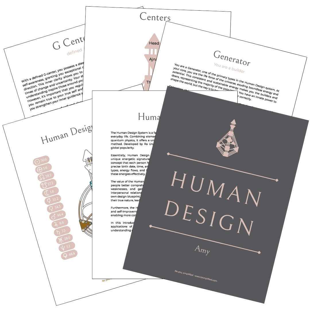 48-Page Human Design Report by bAmplified