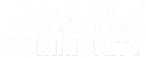 LifeMed Community Logo (500 x 200 px) White Transparent