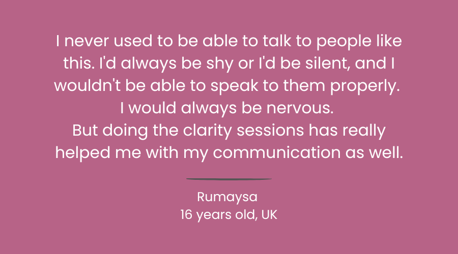 Rumaysa CCFY Testimonials Sliding Image