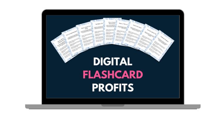 DIGITAL FLASHCARD PROFITS 