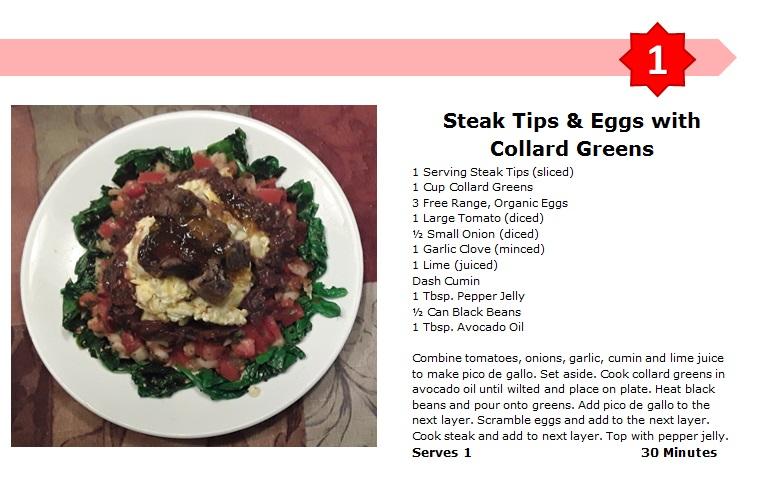 SteakTipsEggsCollardGreens