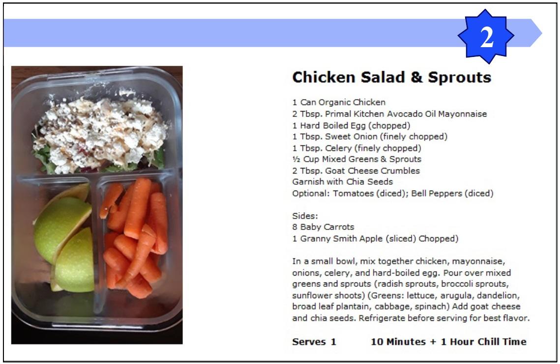 Chicken Salad and Sprouts