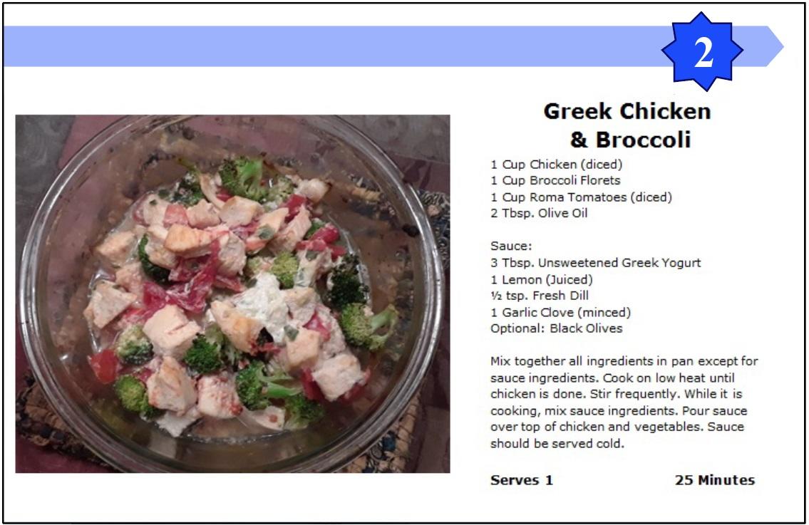 Greek Chicken and Broccoli