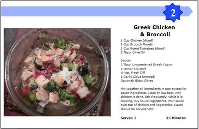 Greek Chicken and Broccoli