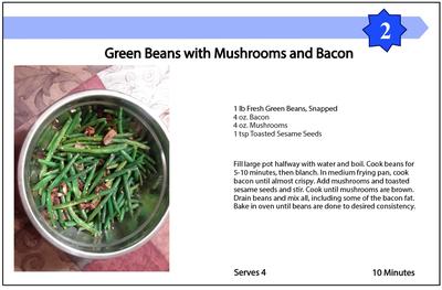 Green Beans with Mushrooms and Bacon