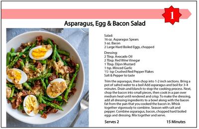 Asparagus Egg and Bacon Salad