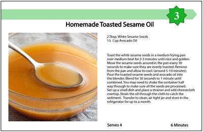 Homemade Toasted Sesame Oil