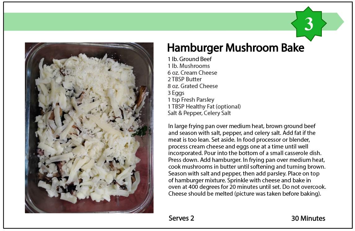 Hamburger Mushroom Bake