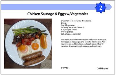 Chicken Sausage and Eggs with Vegetables
