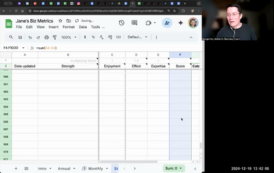 Strengths tracking