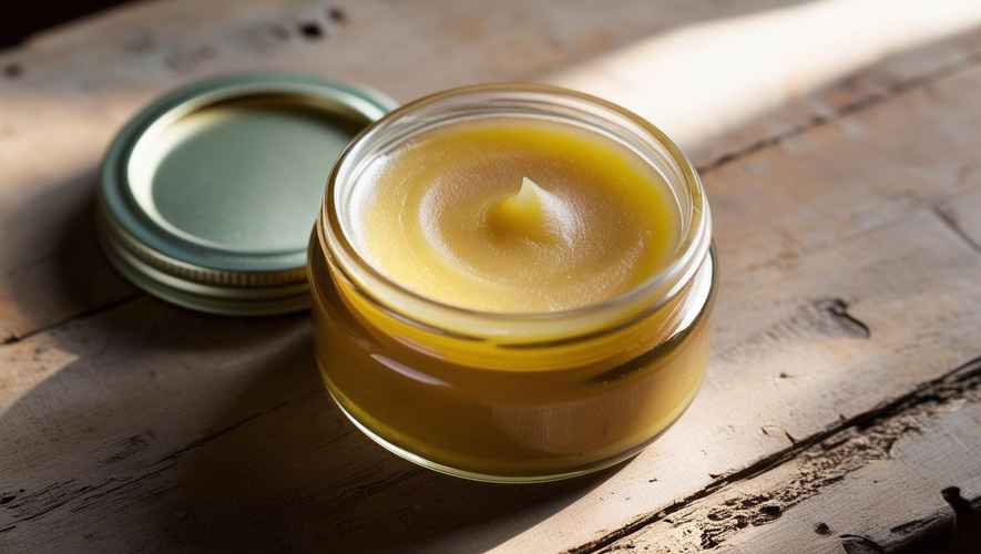 real looking photo of a homemade salve 