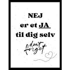 Plakat - NEJ er et JA til dig selv