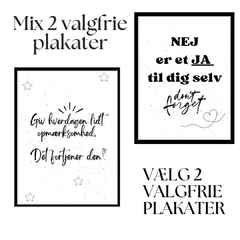 Mix 2 valgfrie plakater