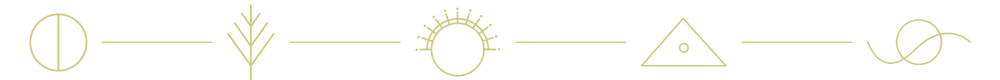 Symbols in Line Rezinate - gold