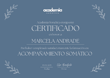 Certificado Academia Somática