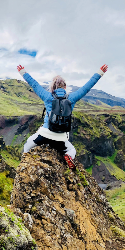 TWSW Sales Tall Woman on Top of Mountain