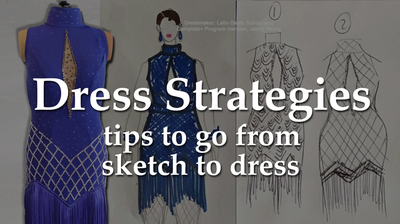 how to make dance skate dresses, strategy workshop Dancesport, ballroom dance figure skating V2d