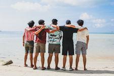 Friendship on the beach