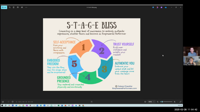 Framework Example: STAGE by Coleen Chandler