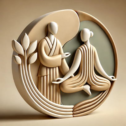 Decorative sculpted icon