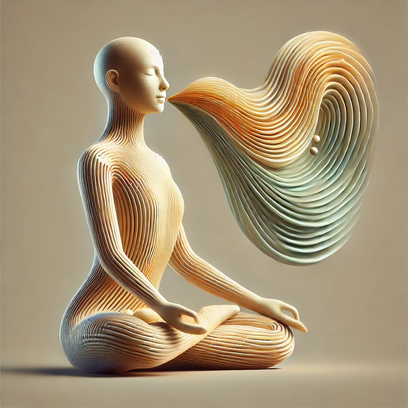 Pranayama breathing icon