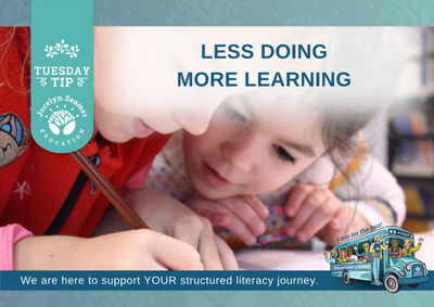 Learning Tuesdays Example Tuesday Tip - Less Doing and More Learning in the Classroom