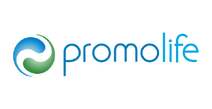 Promolife logo with a blue and green circular symbol.