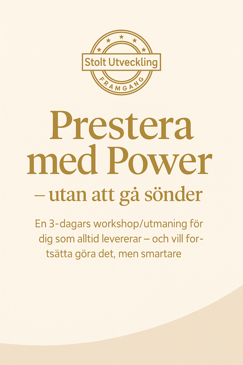 Prestera med Power – Utan att gå sönder (1)