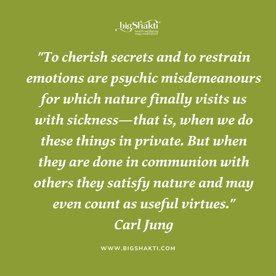 Repressing emotions - Carl Jung quote