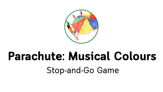 design 2 Parachute Musical Colours Stop-and-Go Game