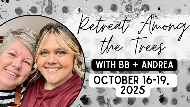 Retreat Among the Trees BB + Andrea Product Card Graphic