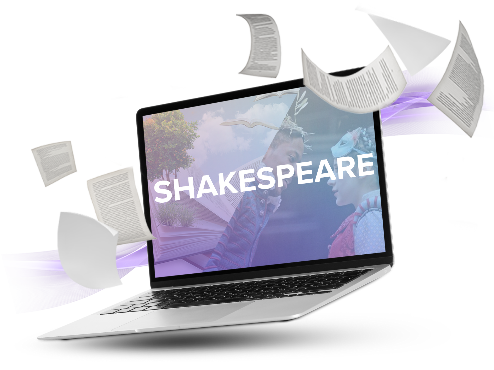 Shakespeare on laptop