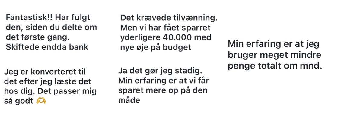 Zero Based Budbet -testimonials