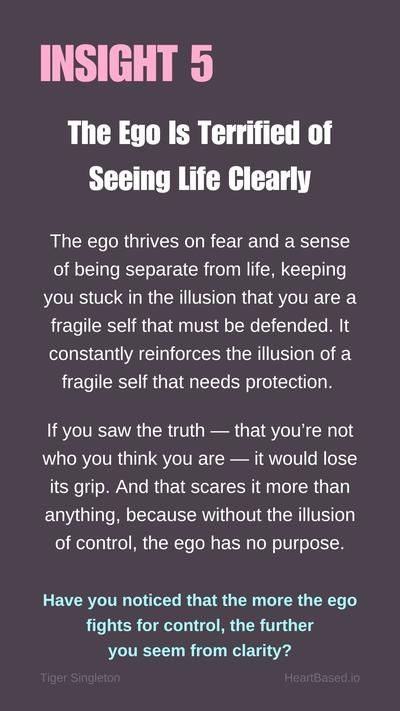 BIG5 The Ego is Utterly Terrified of Seeing the Truth of Life