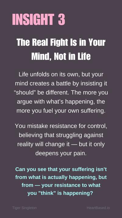 BIG3 Your Human Struggle is in Your Mind, Not In Life