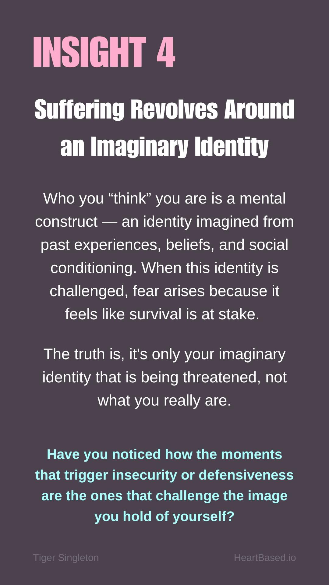 BIG4 Suffering Always Revolves Around an Imaginary Identity