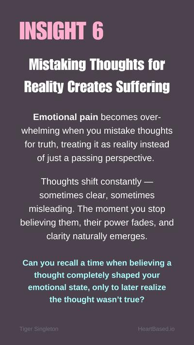 BIG6 Identification with Thought Turns Imagination Into Suffering