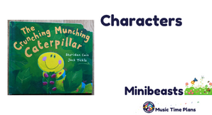 The crunching munching caterpillar characters