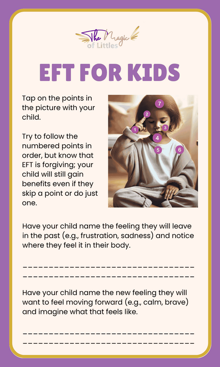 The Magic of Littles: EFT for Kids tapping points guide.