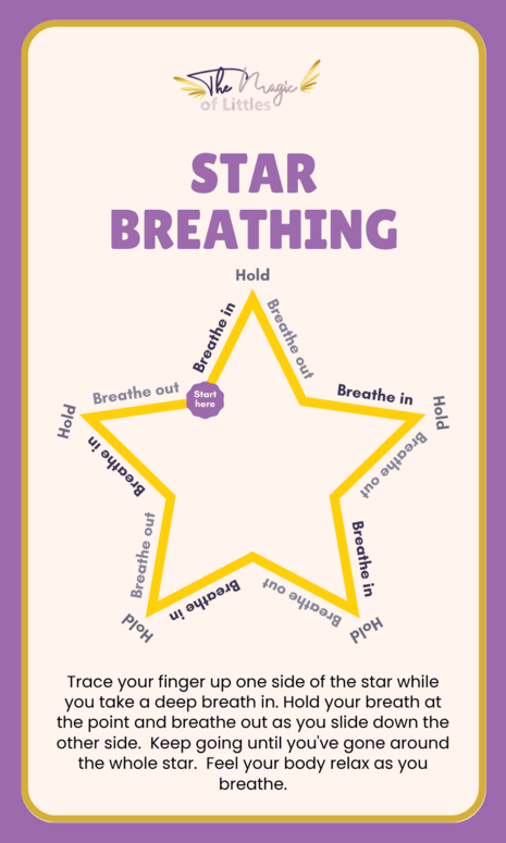 The Magic of Littles: Star Breathing exercise guide.