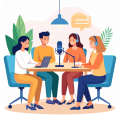 PODCAST bilder Gruppe